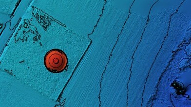 MNE avec courbes de niveau